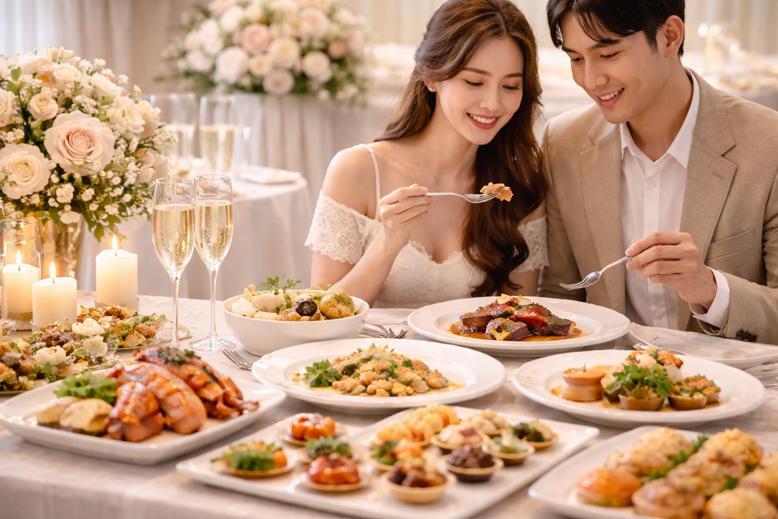 웨딩홀 뷔페 시식