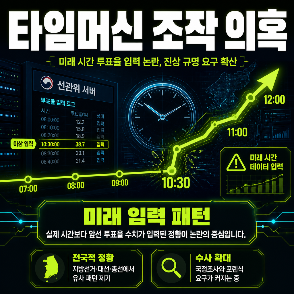 타임머신 조작 의혹