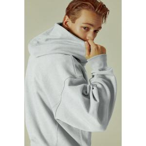 노앙 아쉬 oversized embroidery hoodie