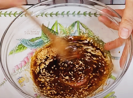 양념장 섞어서 만들기