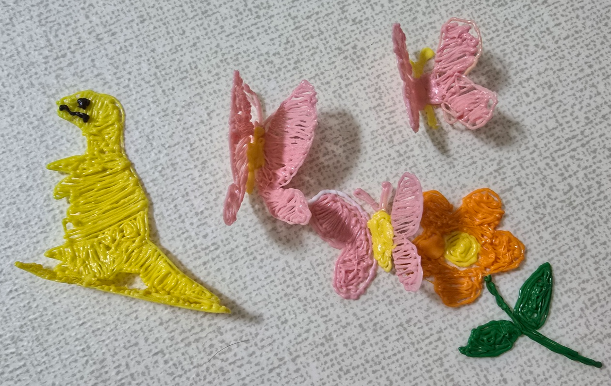 3D 펜으로 만든 작품 사진