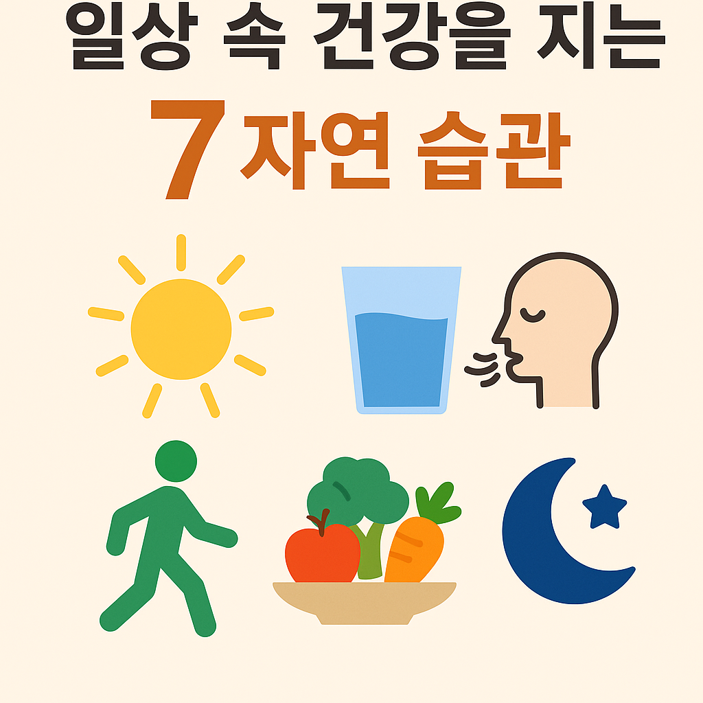 일상 속 건강을 지키는 7가지 자연 습관