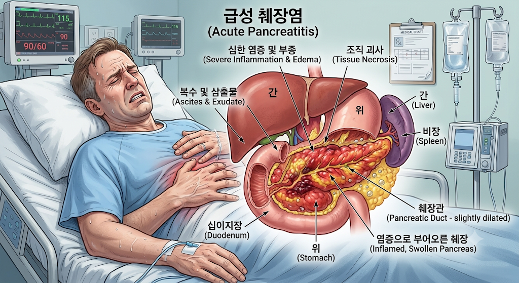 급성 췌장염 이미지