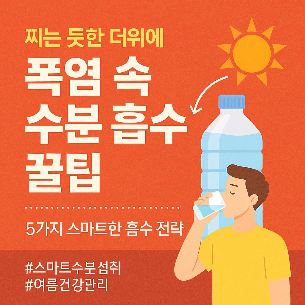 수분을 효과적으로 흡수하는 5가지 스마트한 방법