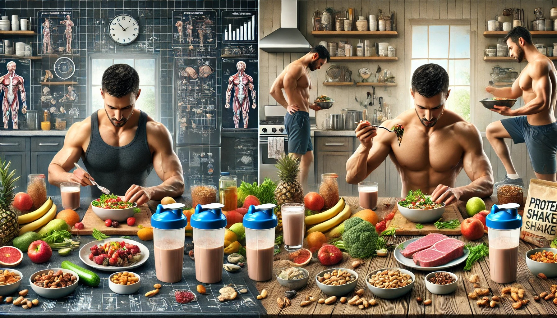 근력 운동 전후 영양섭취