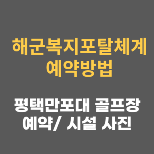 평택만포대 골프장 예약방법 썸네일