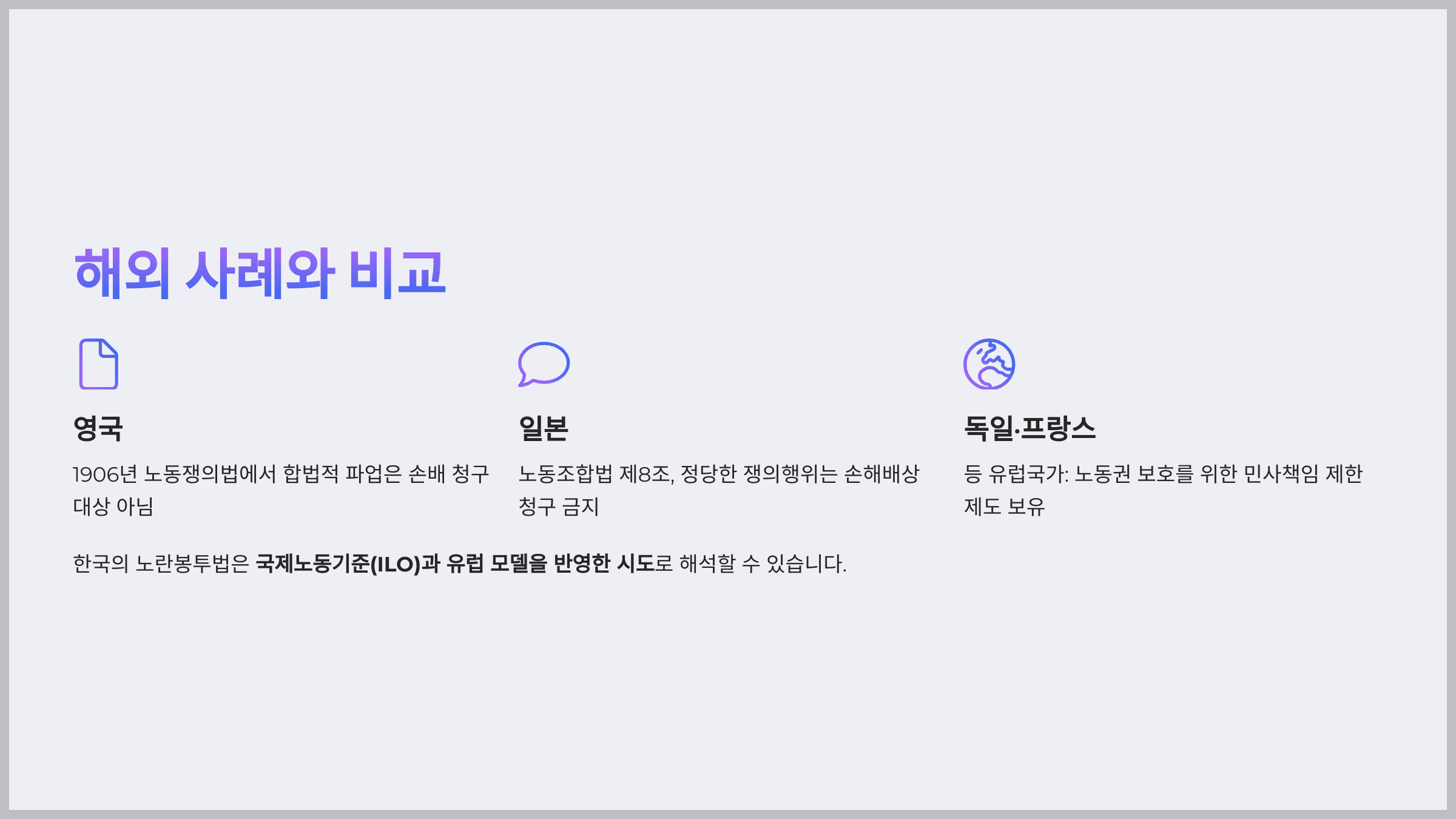 해외 사례와 비교