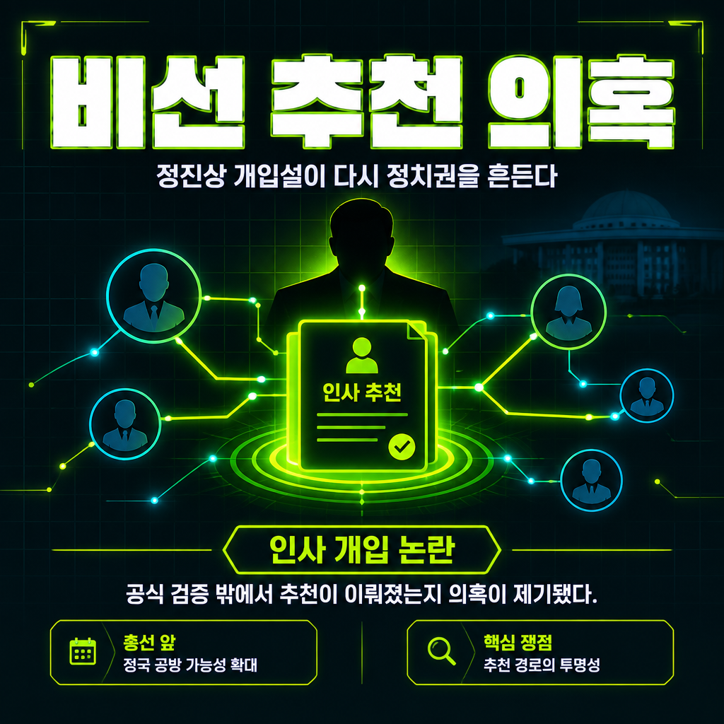 비선 추천 의혹
