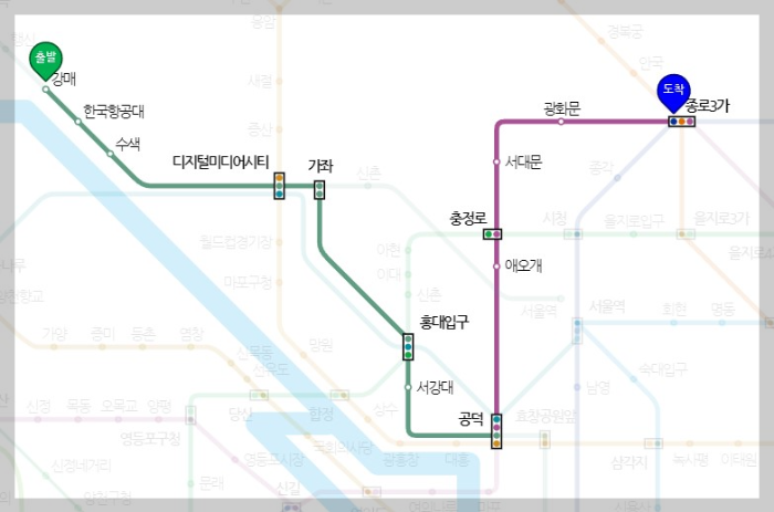 서울 지하철 노선도 크게보기 4