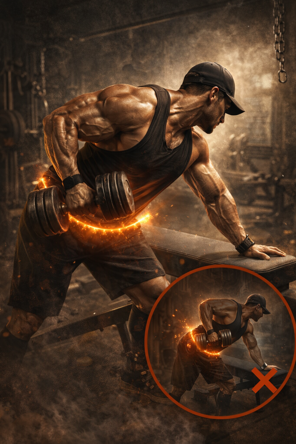 원암 덤벨 로우에서 허리 개입 막는 핵심 기준