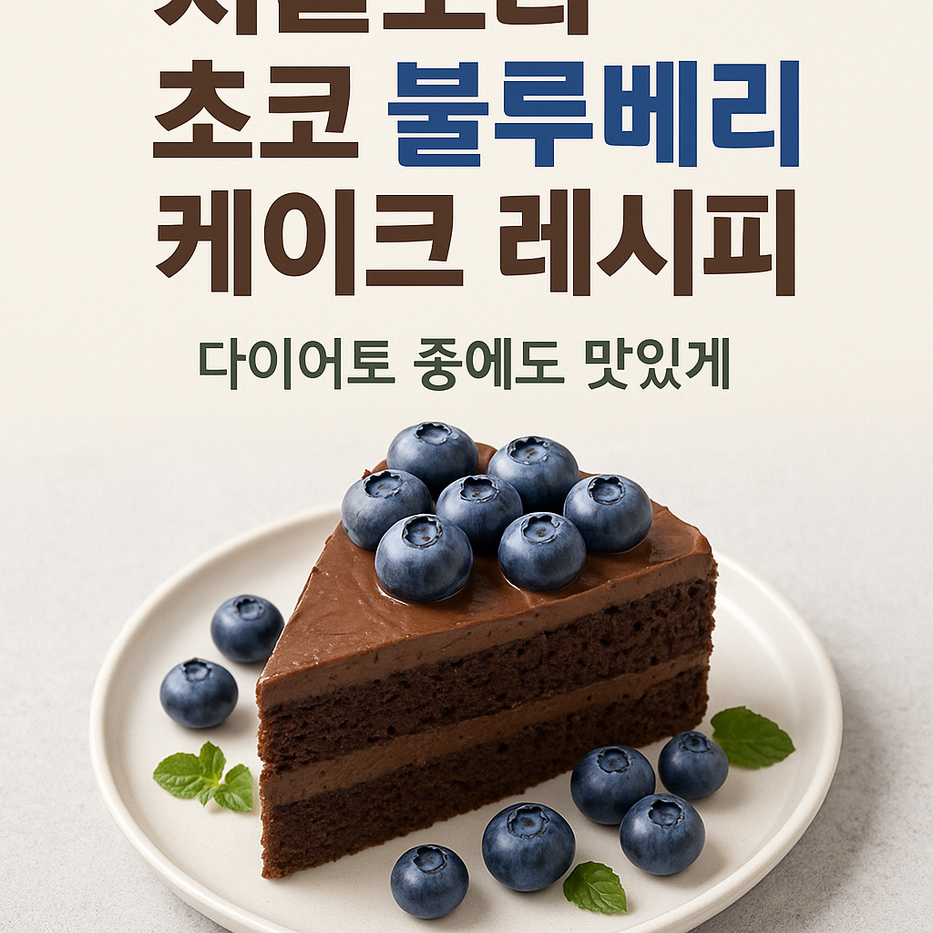 초코 블루베리 케이크