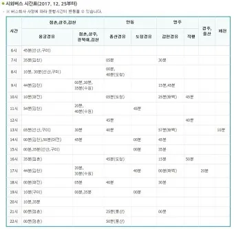 예천 시외버스터미널 시간표 예매 요금_20