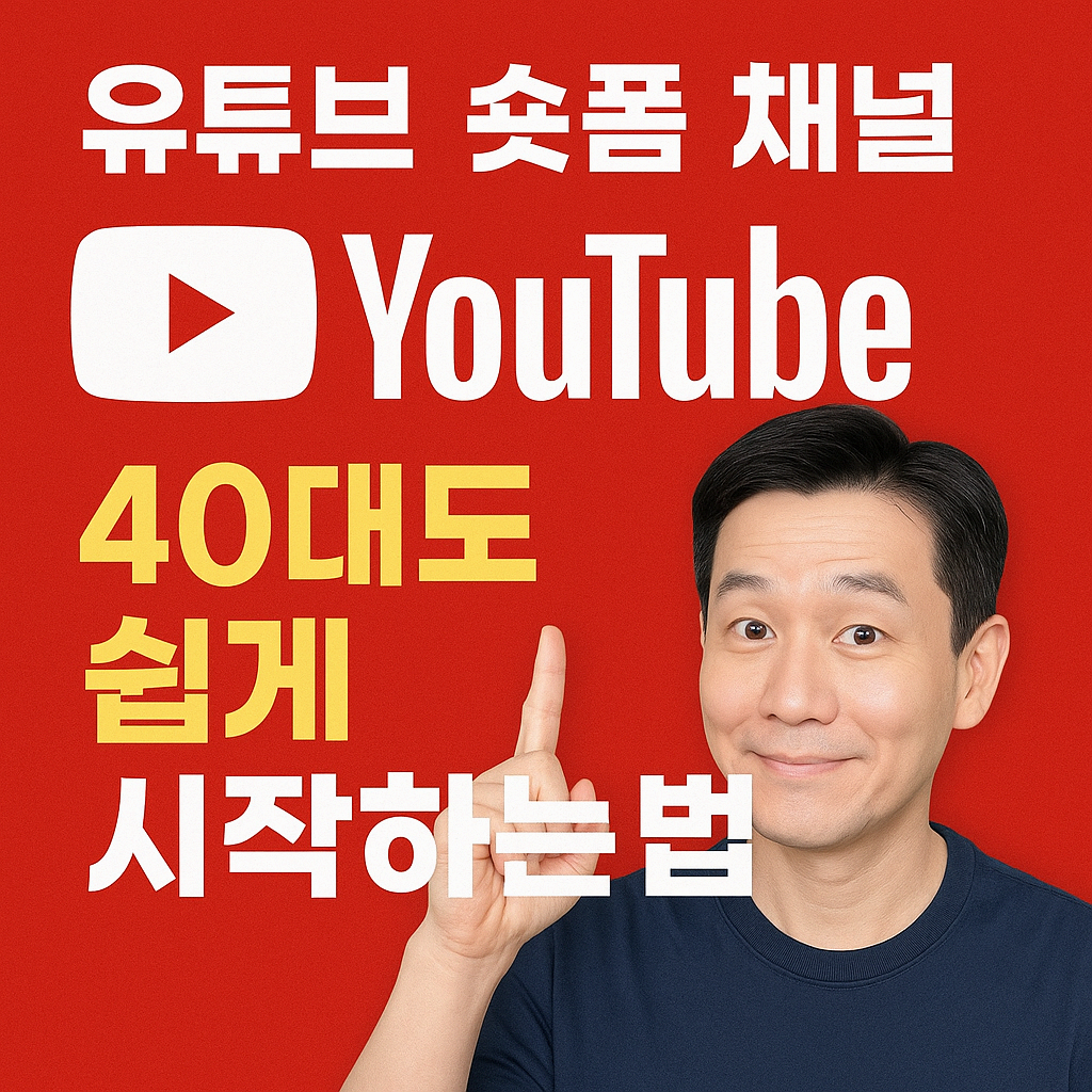 유튜브 숏폼 채널, 40대 초보가 겪는 현실 고민과 해결법