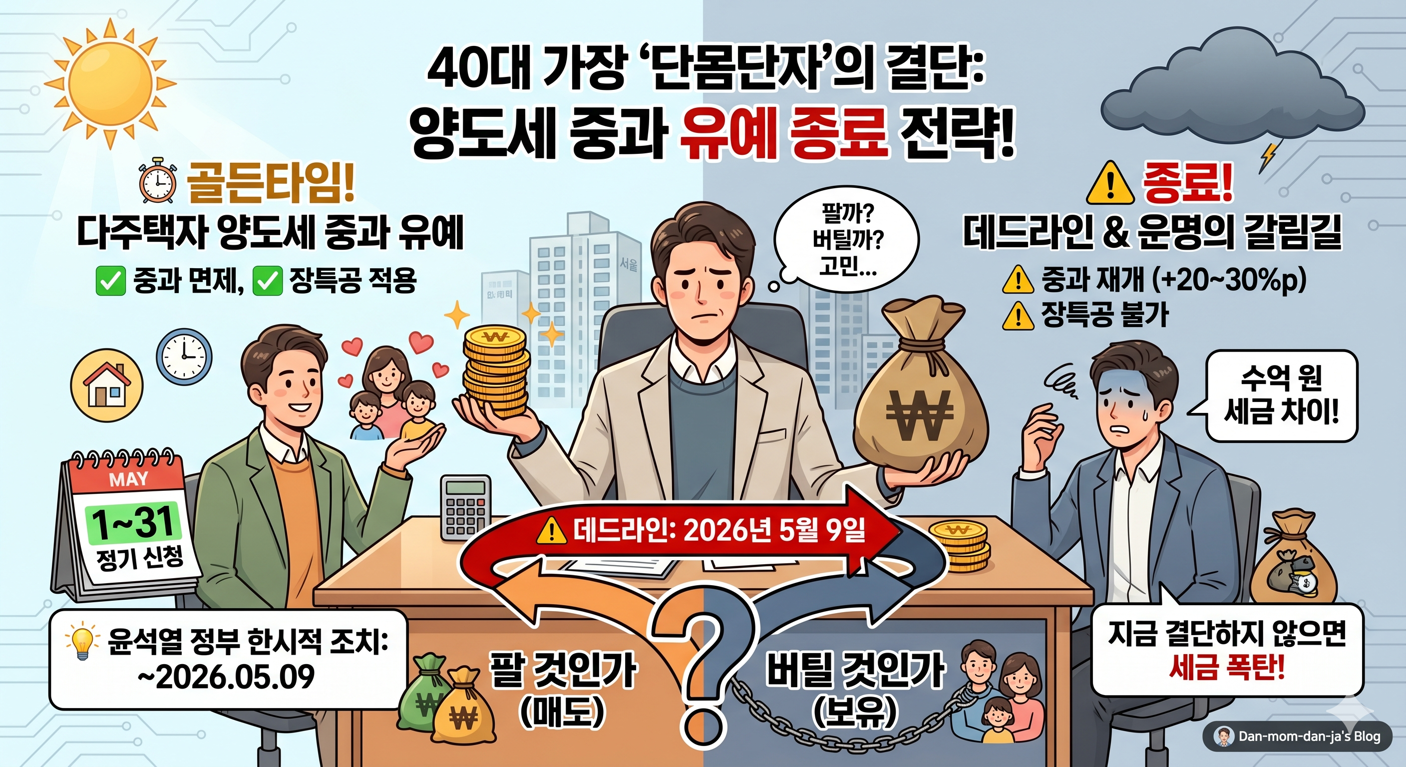 다주택자에게 다가오는 5월 9일, 운명의 데드라인