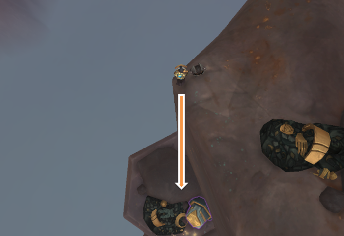 몰락한 금고 두번째 절벽 아래로 뛰어내리는 법