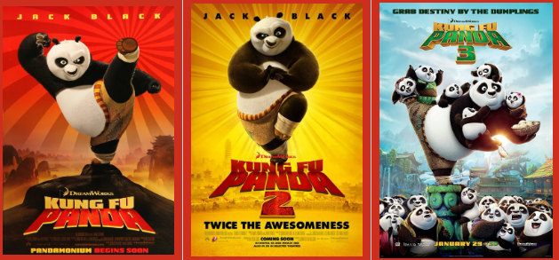영화 <쿵푸팬더 시리즈 1/2/3> 포스트