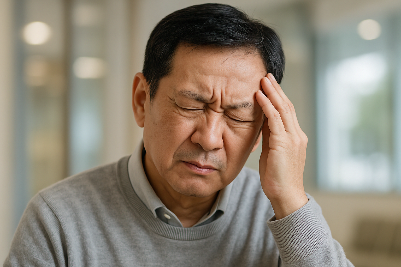 두통-중년-남성