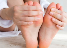 무좀증상이 차츰 완화되어 가는 모습