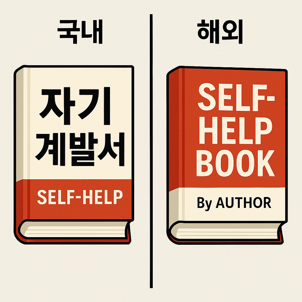국내와 해외 자기계발서 이미지
