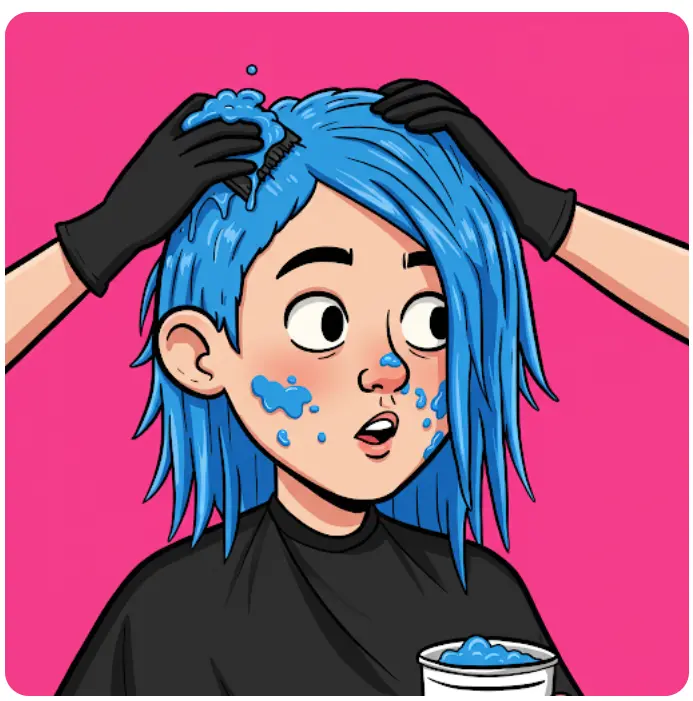 얼굴에 묻은 염색약 지우는법-2