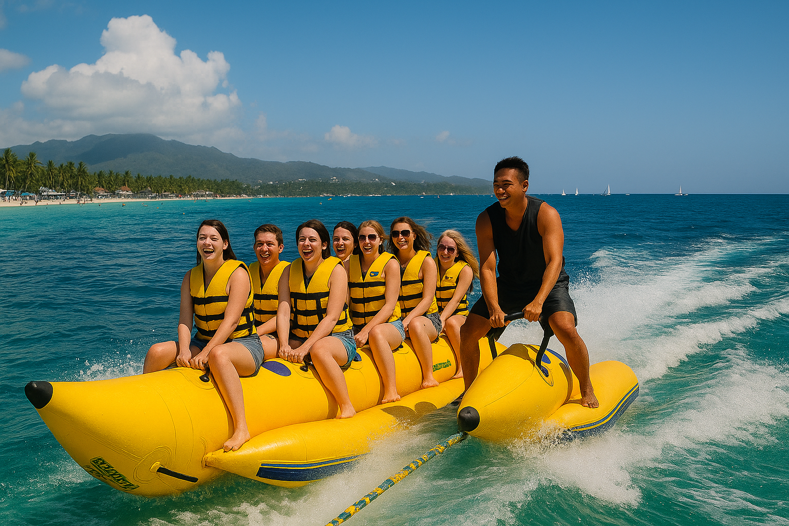 세부의 바나나보트 관련 사진