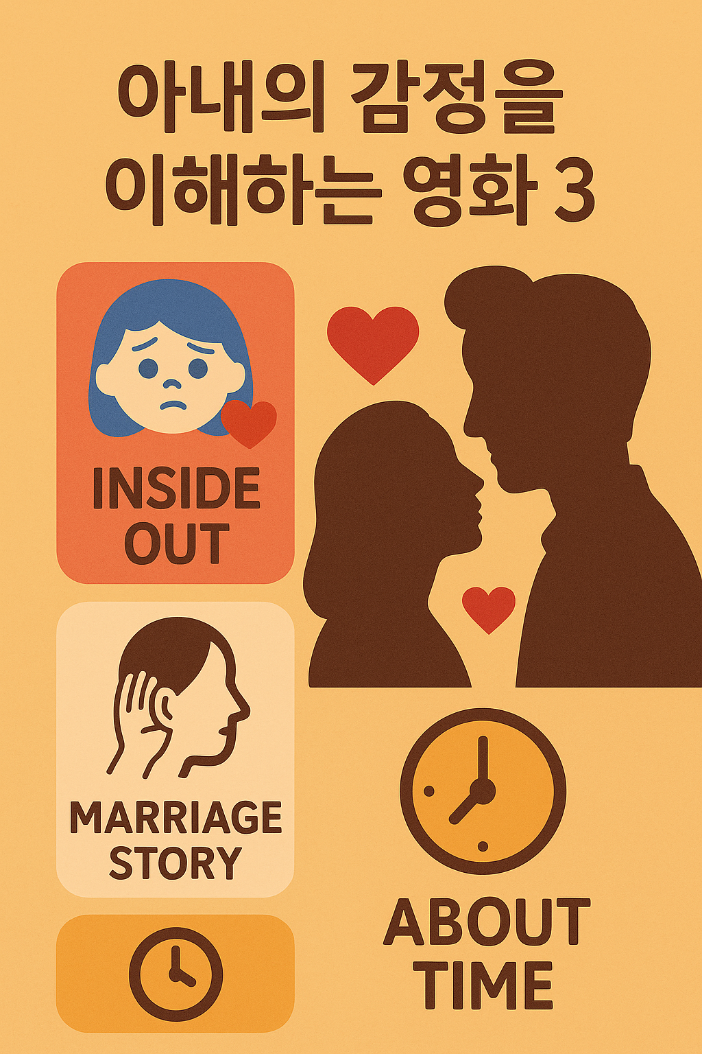 남편 입장에서 아내의 감정을 이해하고, 대화하는 법을 배울 수 있는 영화 관련 사진