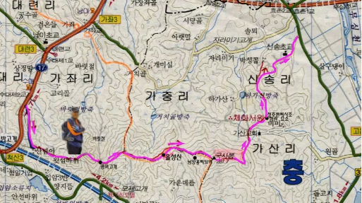 국사봉 등반코스
