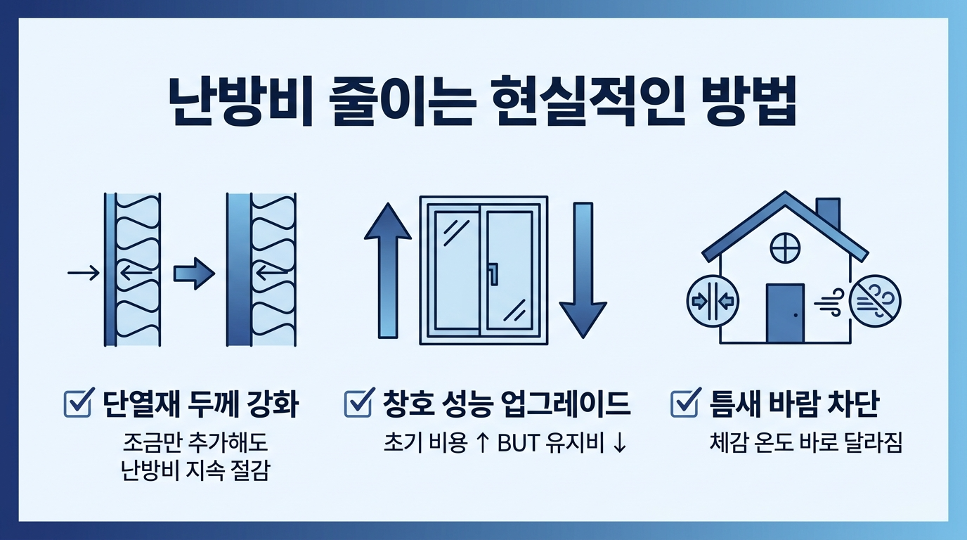 난방비 줄이는 방법설명