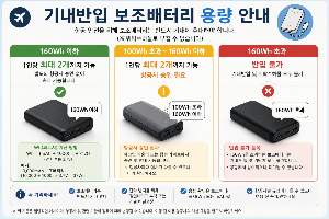 기내반입금지물품 꼭 체크하세요!｜기내반입금지물품과 헷갈리기 쉬운 품목, 기내반입보조배터리용량 확인하기