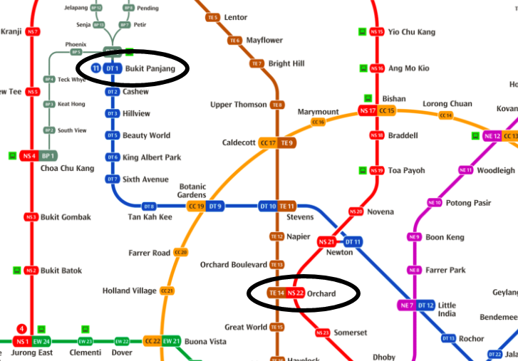 오차드 역에서 20분 및 도보로 8분