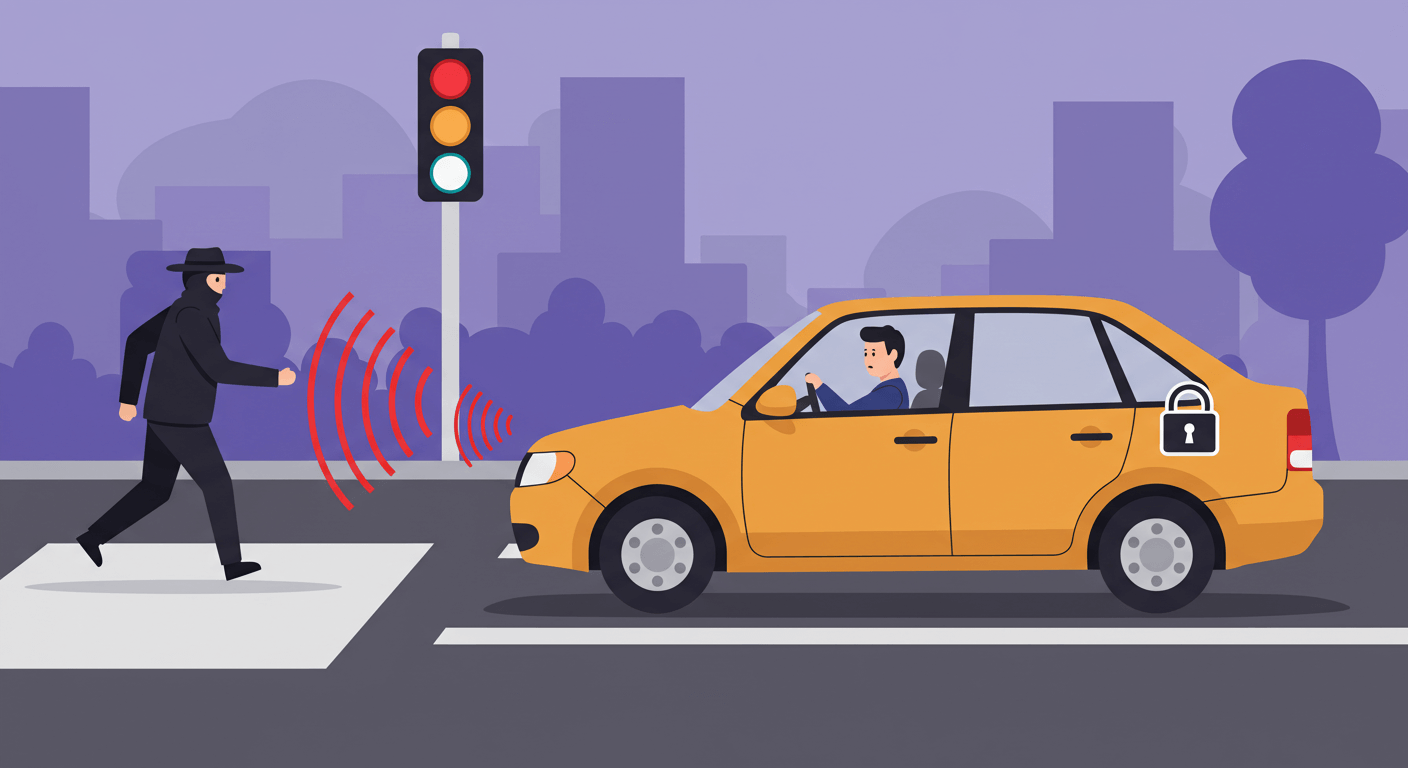 정체 구간, 신호 대기 중 외부 위협의 집중 구간