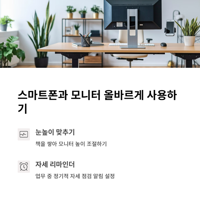스마트폰과 모니터, 올바르게 사용하는 법