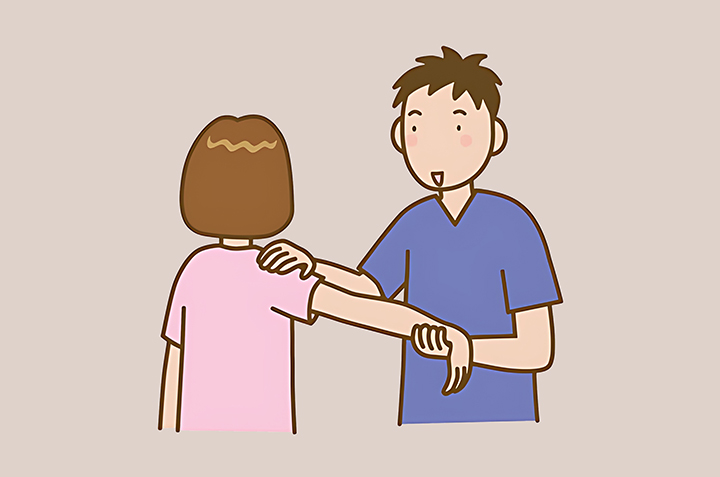 물리치료를-받는-여성