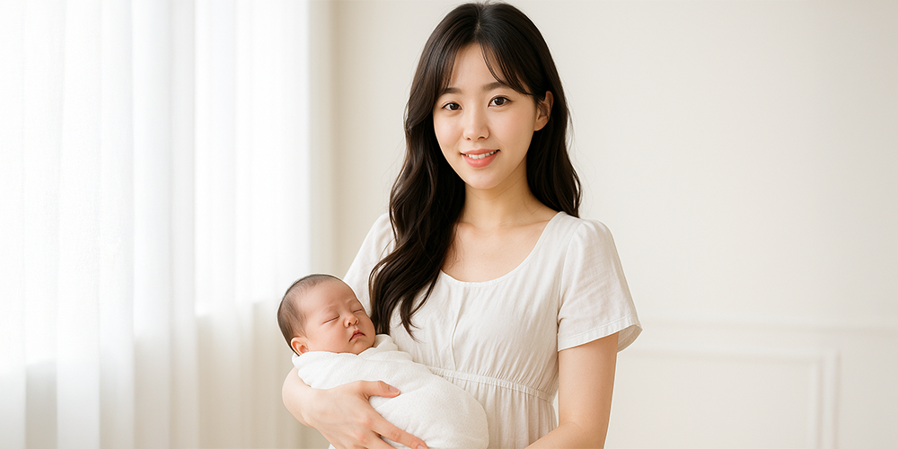 꿈에서 아이를 낳은 여성