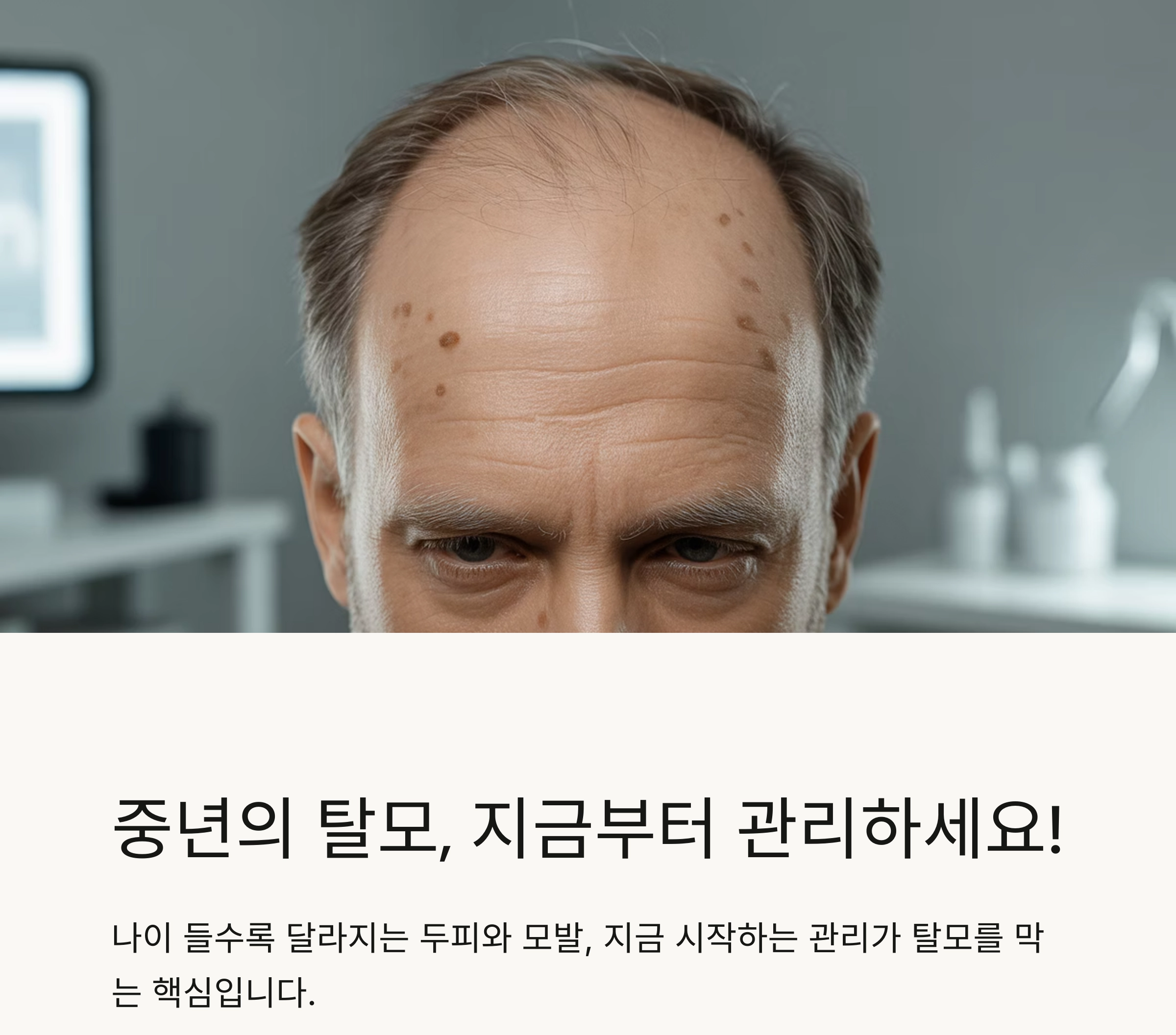 중년의 두피 건강, 탈모 예방을 위한 똑똑한 헤어 케어 전략
