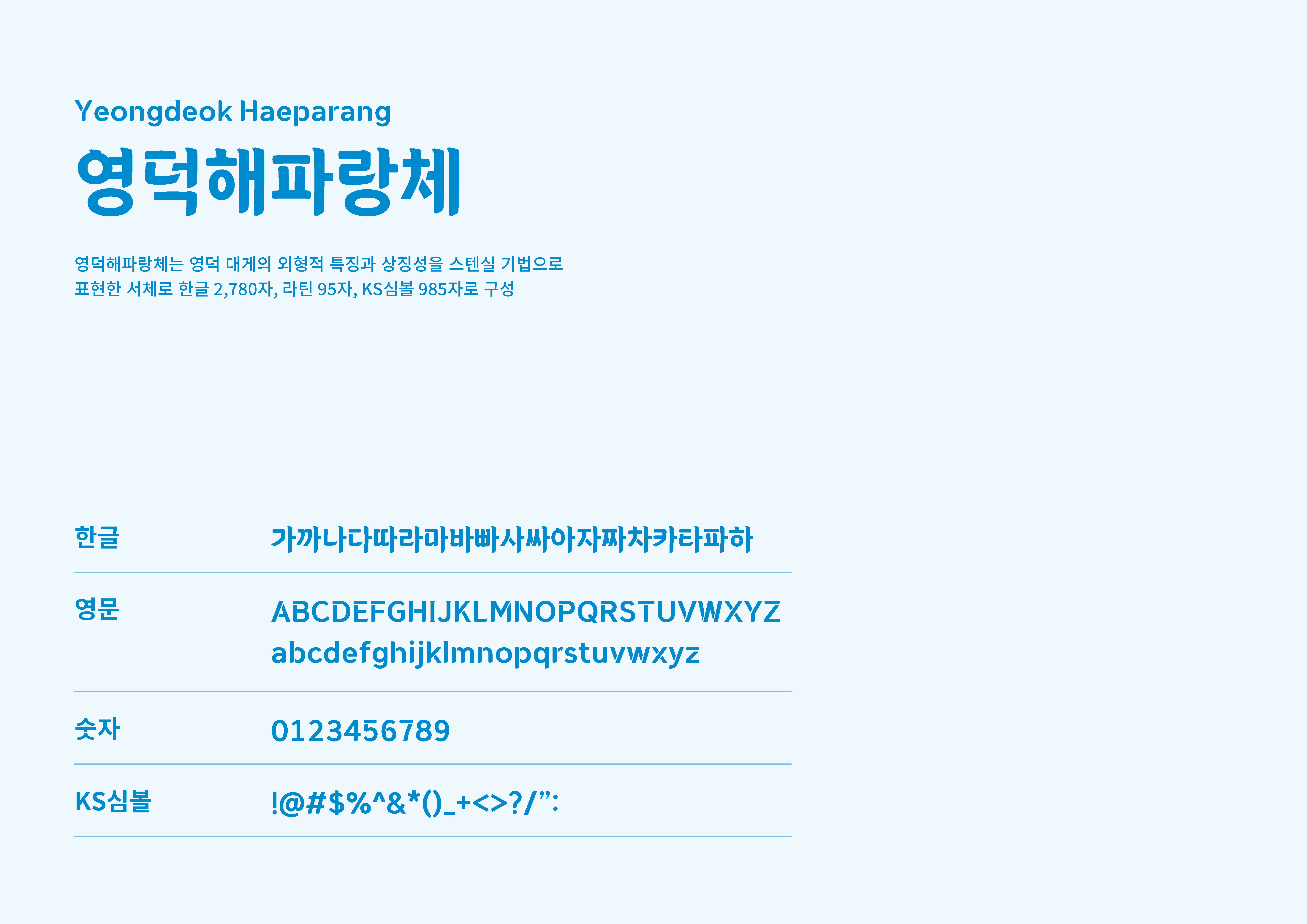 영덕 해파랑체 구성