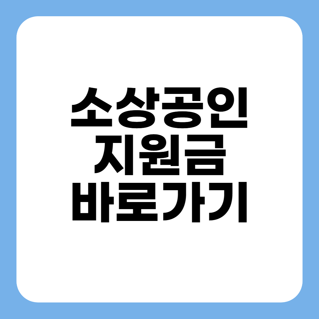 소상공인 지원금✅