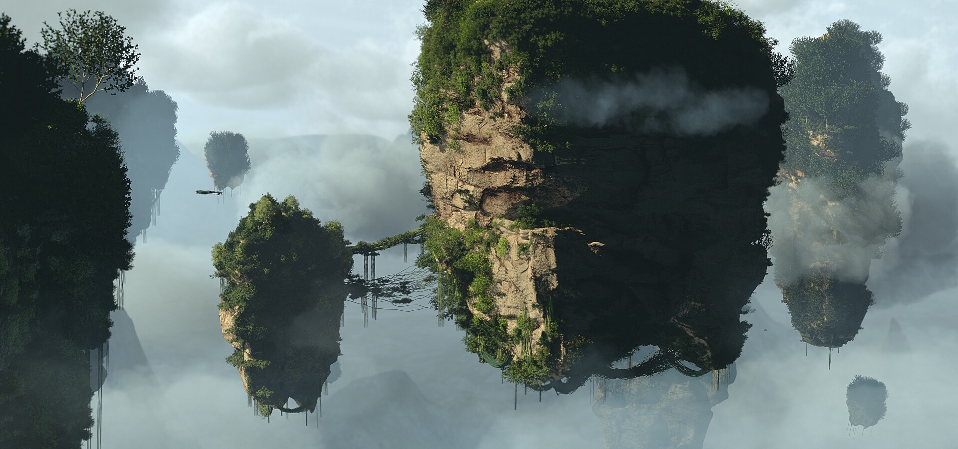 하룽베이를 응용한 아바타의 주요배경