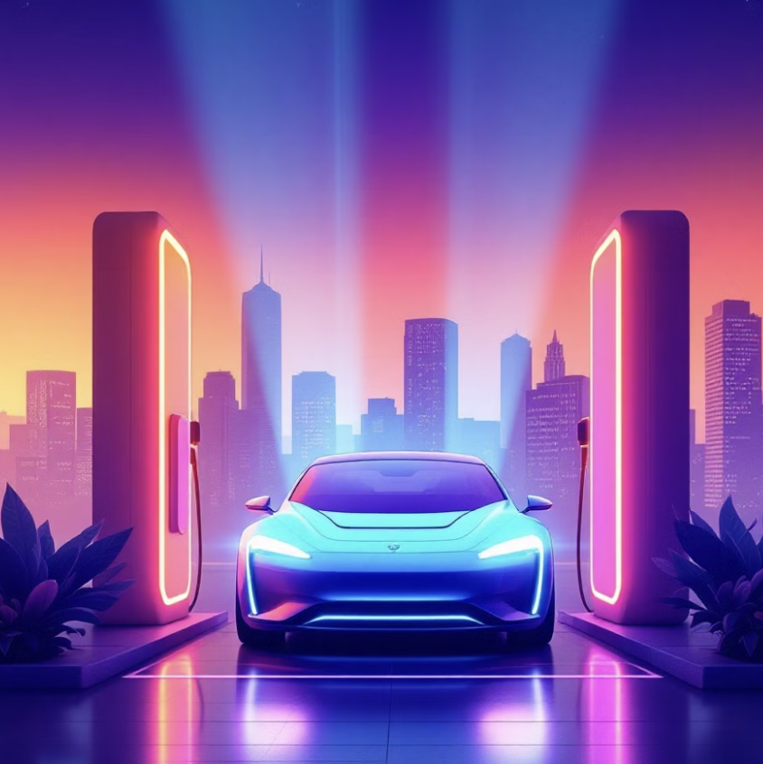 전기차 일러스트 이미지