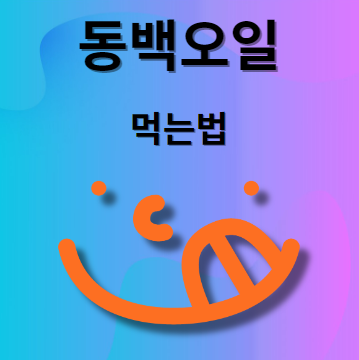 동백오일 먹는법