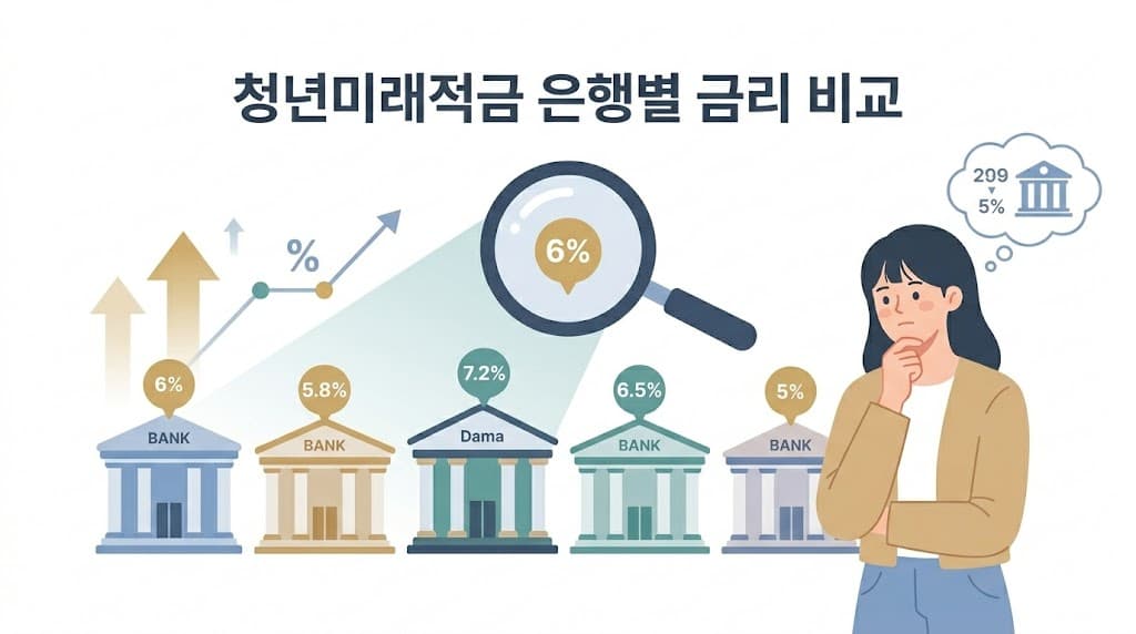청년미래적금 은행별 우대금리 비교 14개 은행 최대 7~8퍼센트 2026