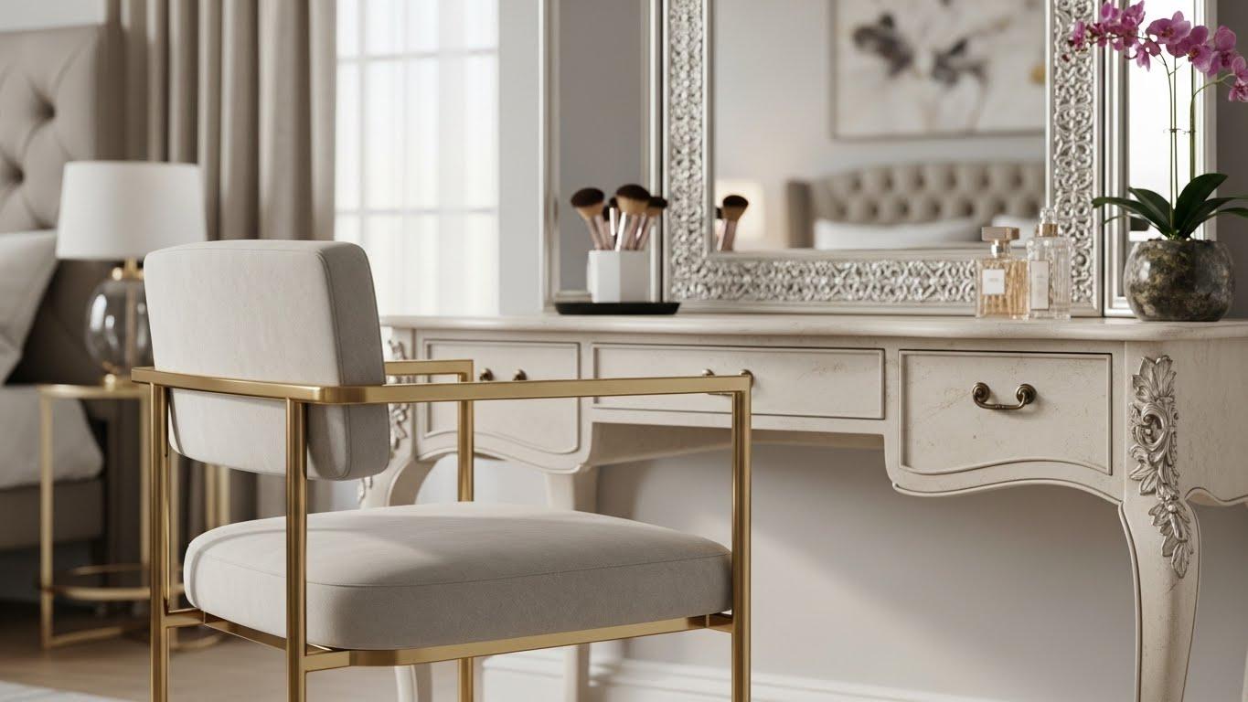 인테리어 화장대 의자