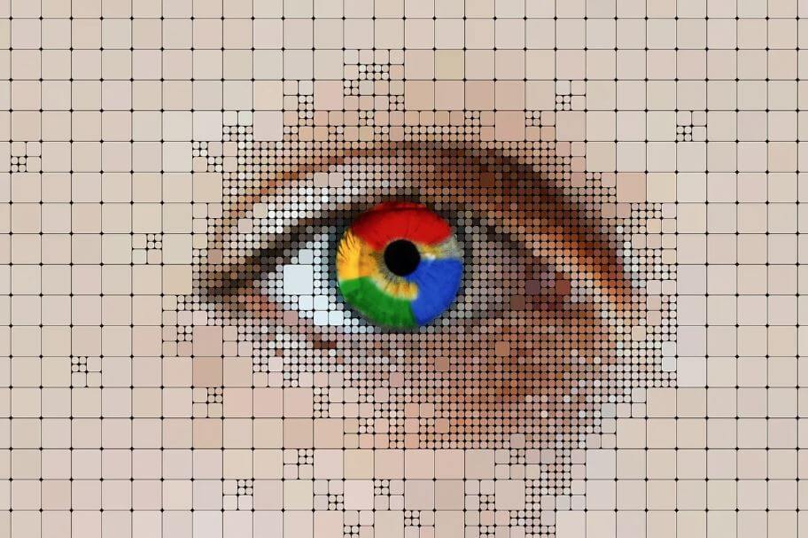 사람의 눈에 구글 이미지 형상