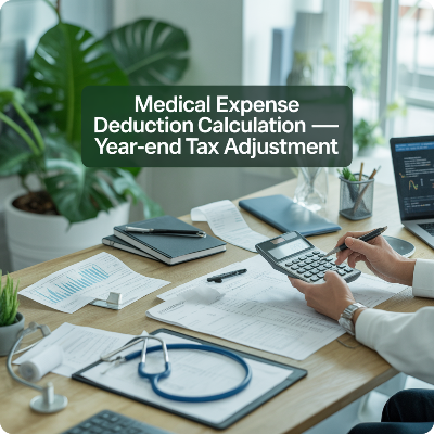 연말정산 의료비공제 계산법 이미지