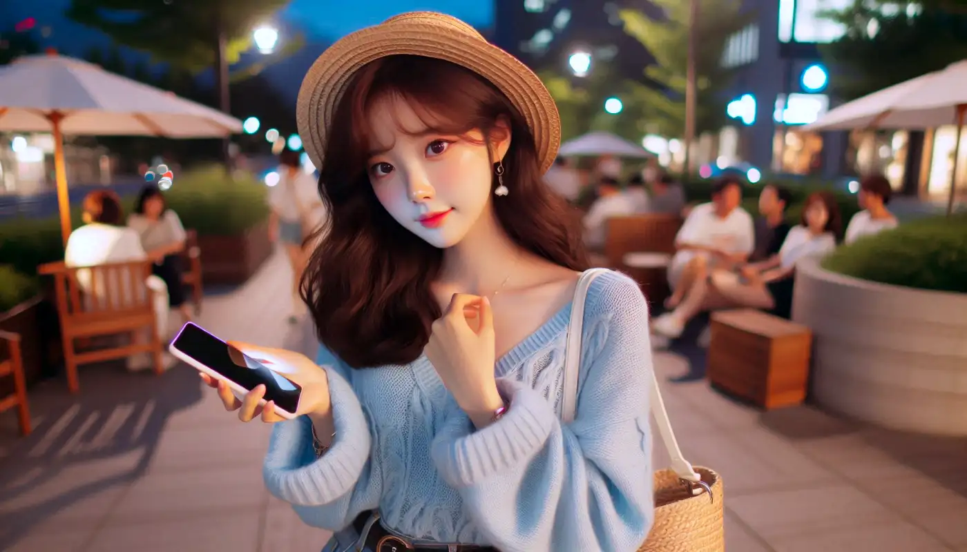 아이폰-여행-필수템-사용하는-여성의-모습