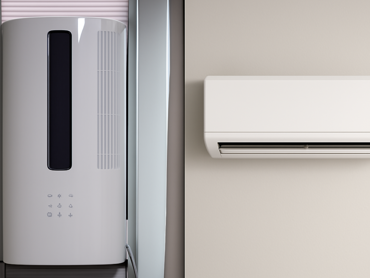 창문형 vs 벽걸이 에어컨
