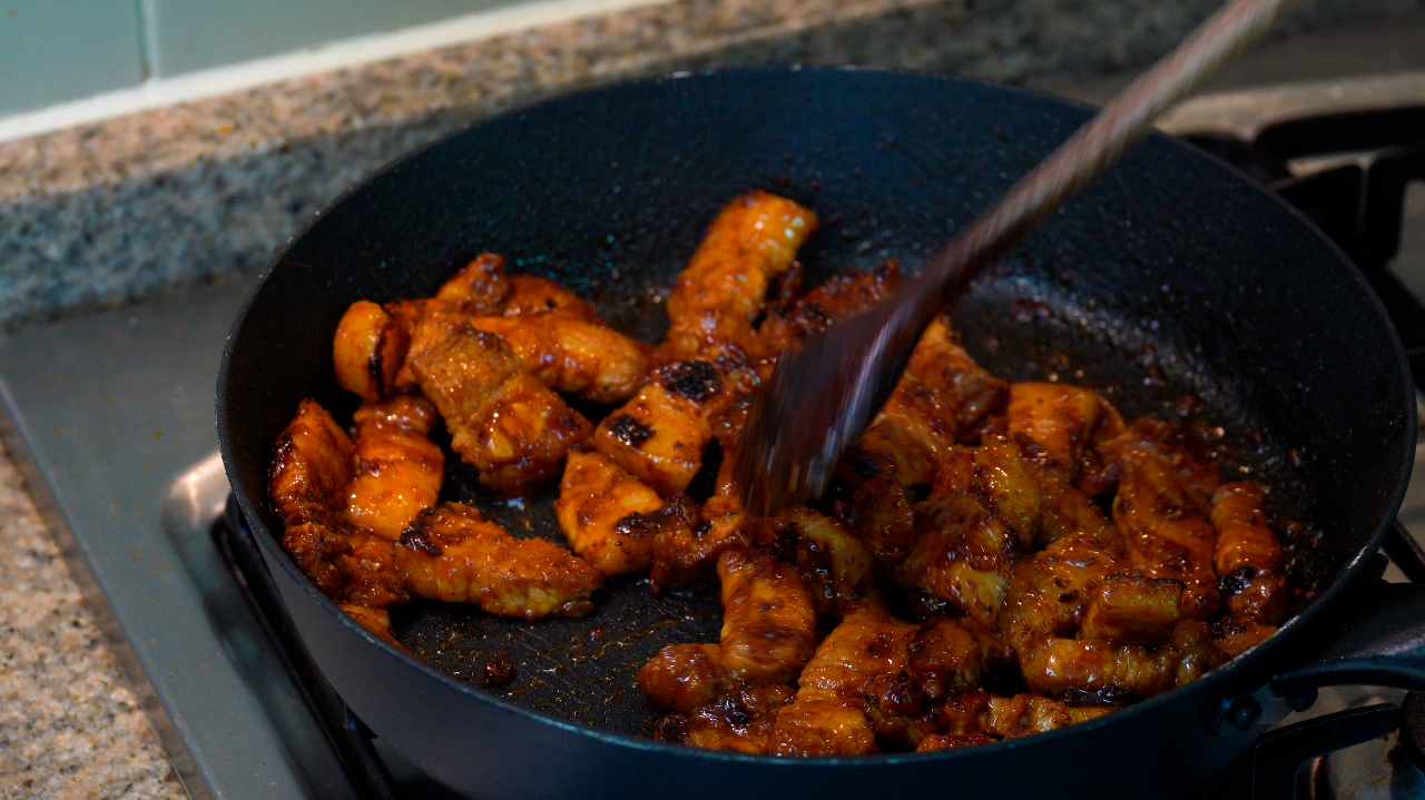 고추장 삼겹살 볶기