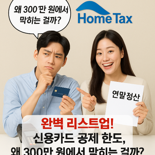 신용카드 공제 한도, 왜 300만 원에서 막히는 걸까?