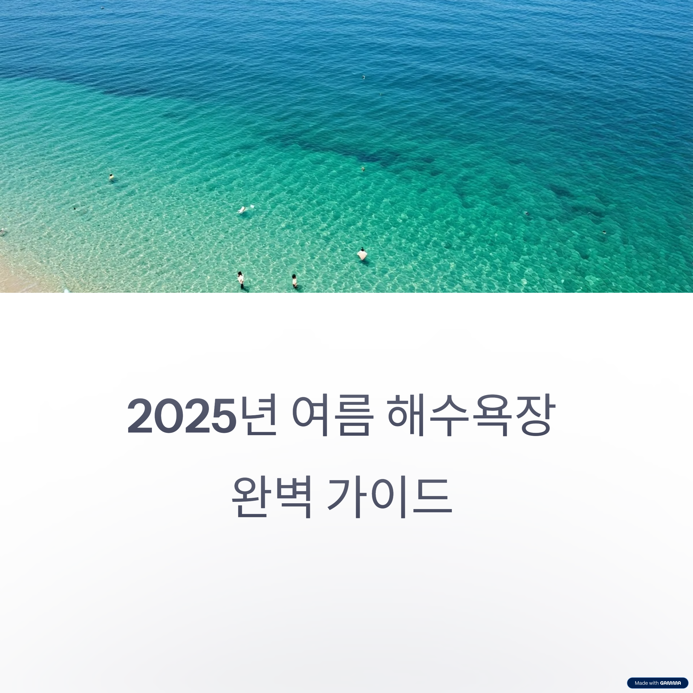 2025년도 전국 해수욕장 개장일 정보와 여름철 필수 꿀팁 총정리
