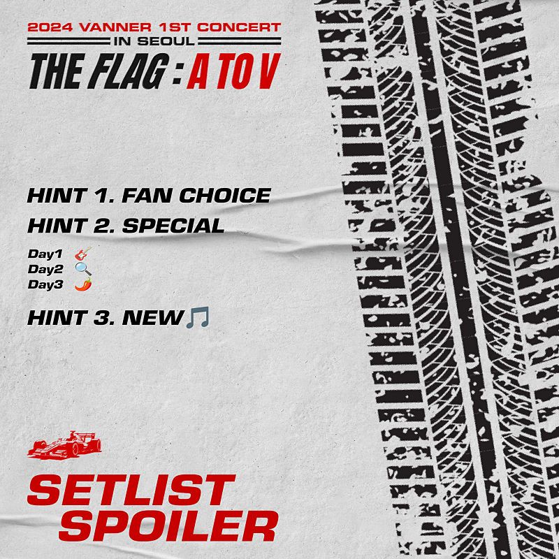VANNER(배너) 세트리스트 스포일러 이미지, 클렙엔터테인먼트